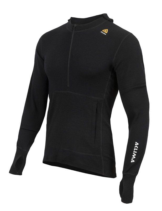 Aclima Mens WarmWool Hooded Sweater With Zip