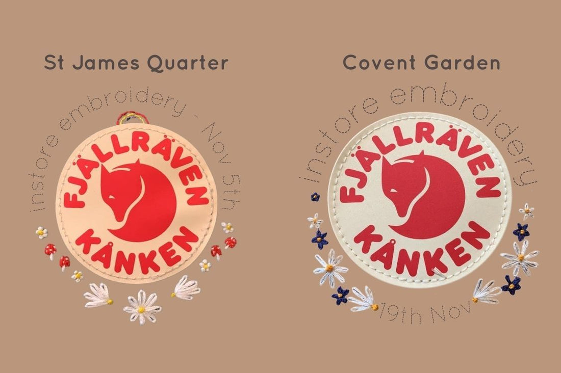 Instore Kanken Embroidery at Nordic Outdoor