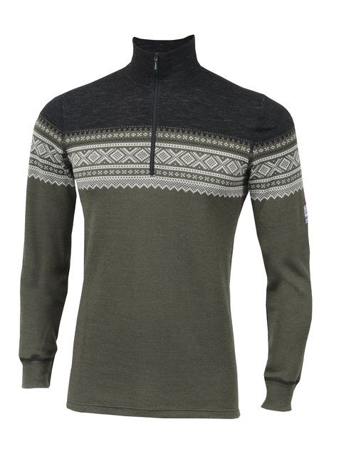 Aclima DesignWool Mens Marius Mockneck Sweater with Zip