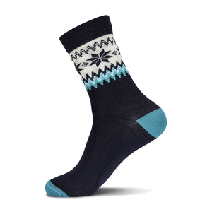 Large / Navy/Turquoise/Off White