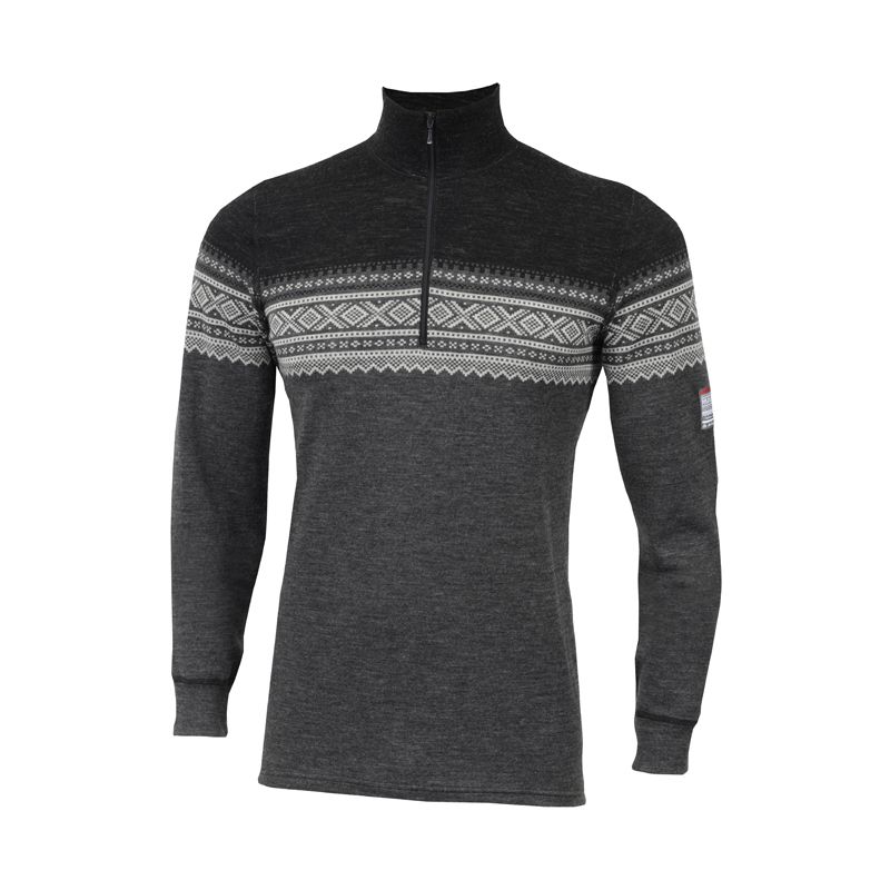 Aclima DesignWool Mens Marius Mockneck Sweater with Zip