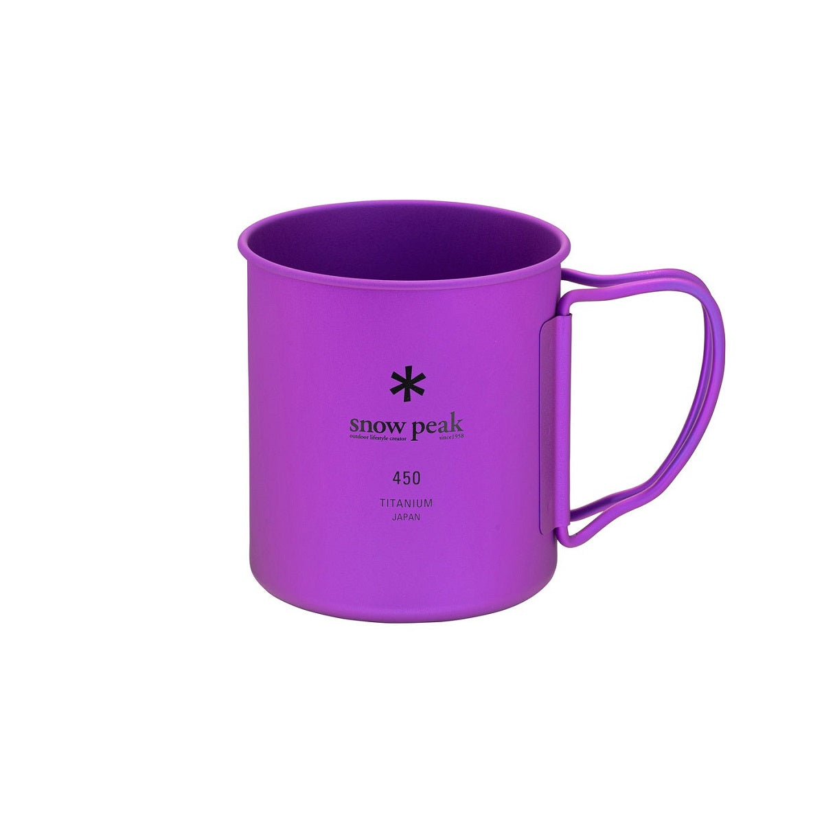 Snow Peak Titanium Single Wall 450 Anodized Mug