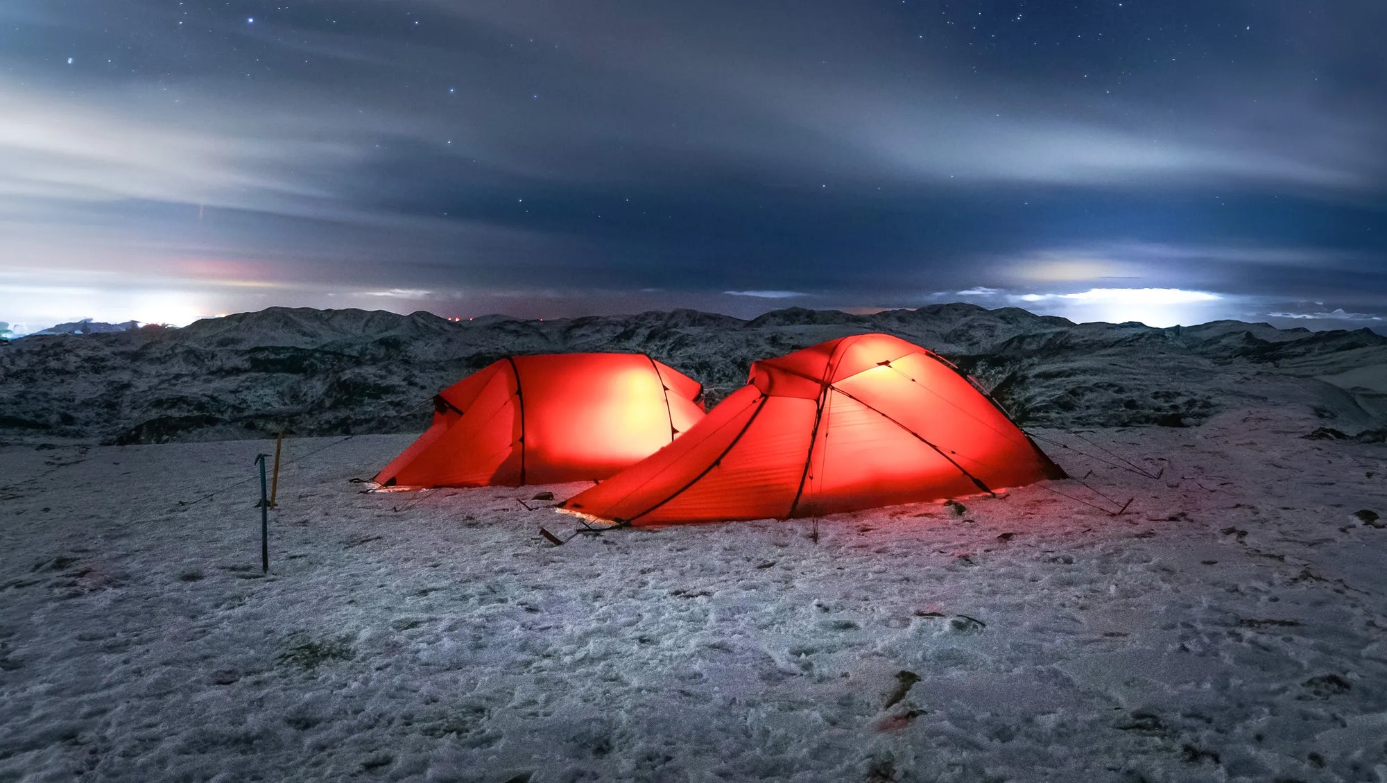 Hilleberg Tents pitched on snow, for the Hilleberg Tent Guide