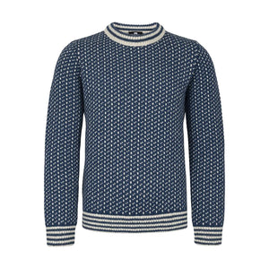 Medium / Blue/Off White