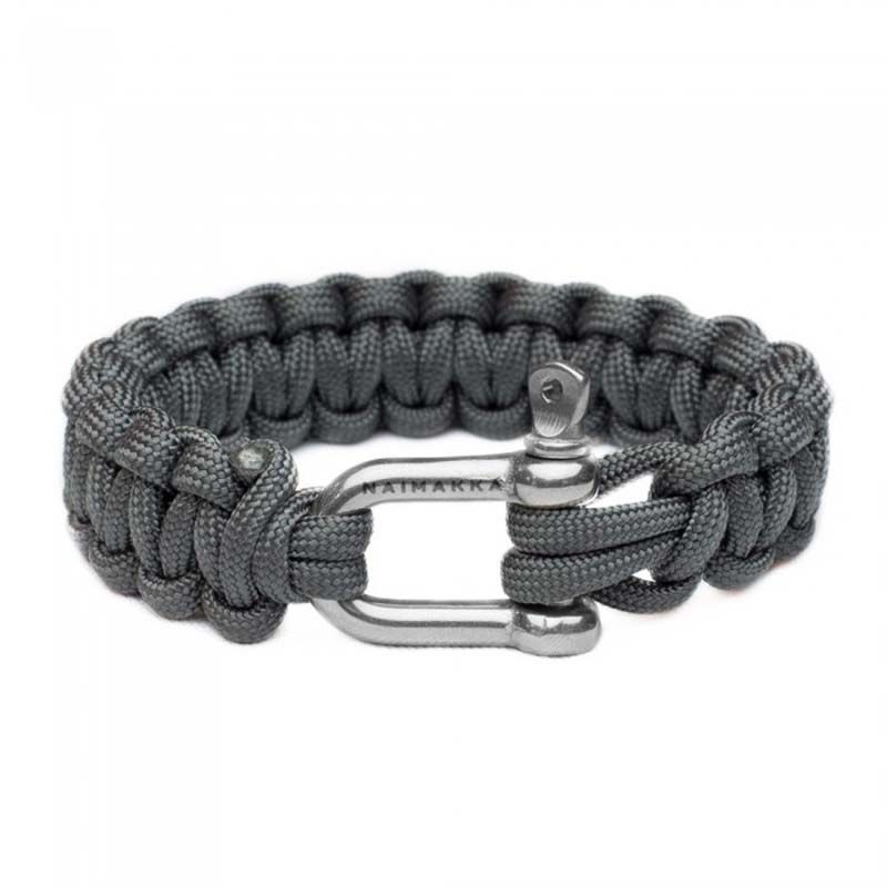 Naimakka Paracord Bracelet Charcoal Grey