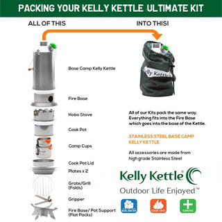 Kit de camping Ultimate Kelly Kettle Base Camp