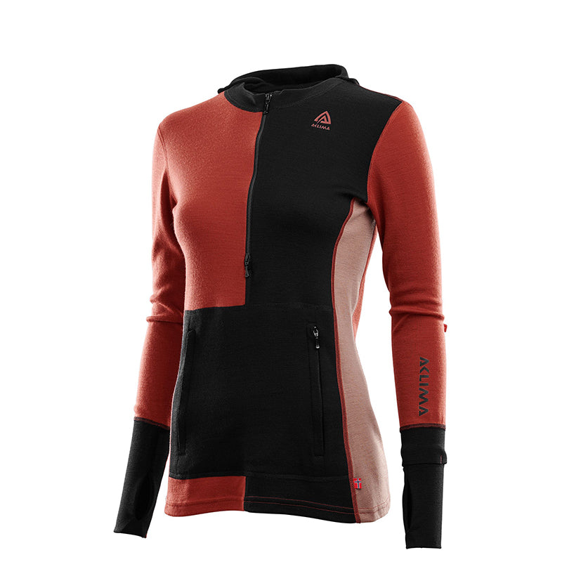 Aclima Womens WarmWool Hooded Sweater W/Zip