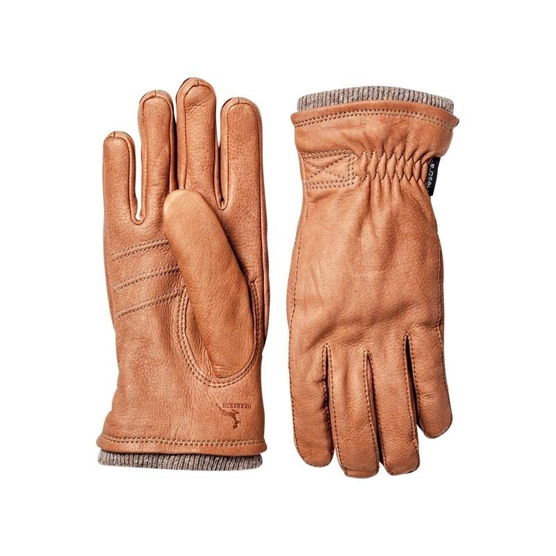 Hestra deerskin swisswool rib cuff glove top