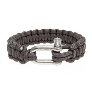 Naimakka Paracord Bracelet Charcoal Grey Nordic Outdoor