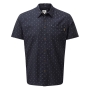 Tentree Mens Cotton Short Sleeve Button Up Navy
