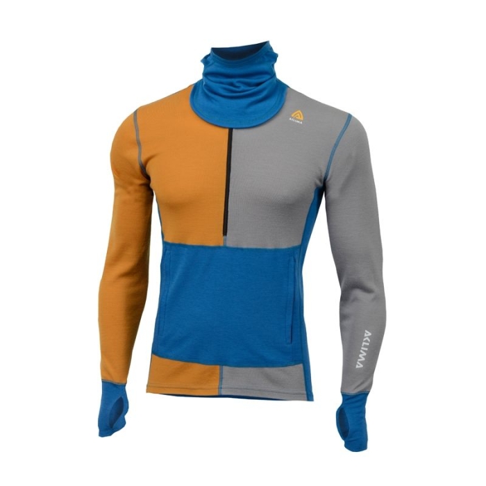 Aclima WarmWool Mens Hooded Sweater With Zip Men s Base Layers