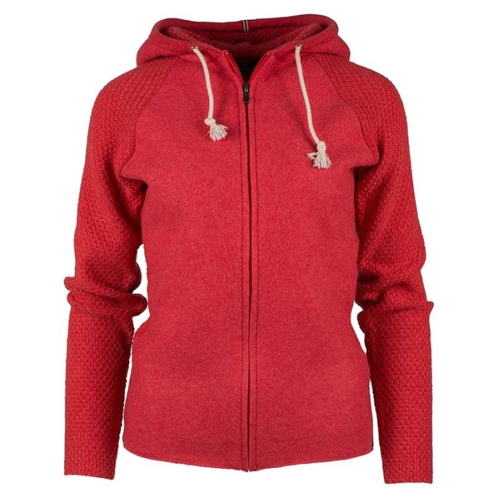 Weathered Red - Amundsen Sports AS Womens Boiled Hoodie Jacket 