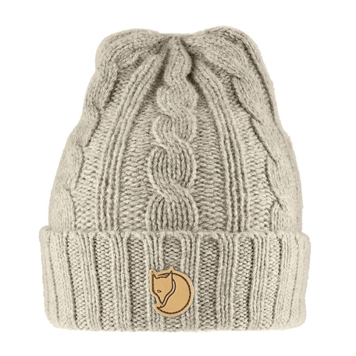 Fjallraven Braided Knit Hat - Chalk White