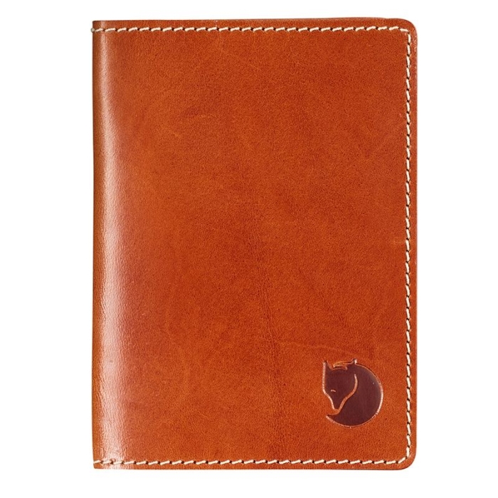 Fjallraven Leather Passport Cover closed
