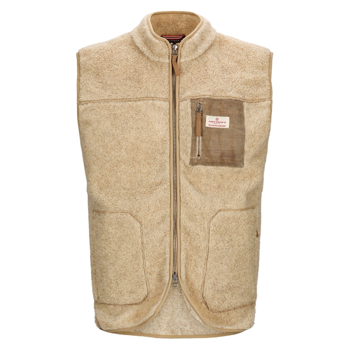 Amundsen Sports Mens Heroes Wool Fleece Vest Nordic Outdoor