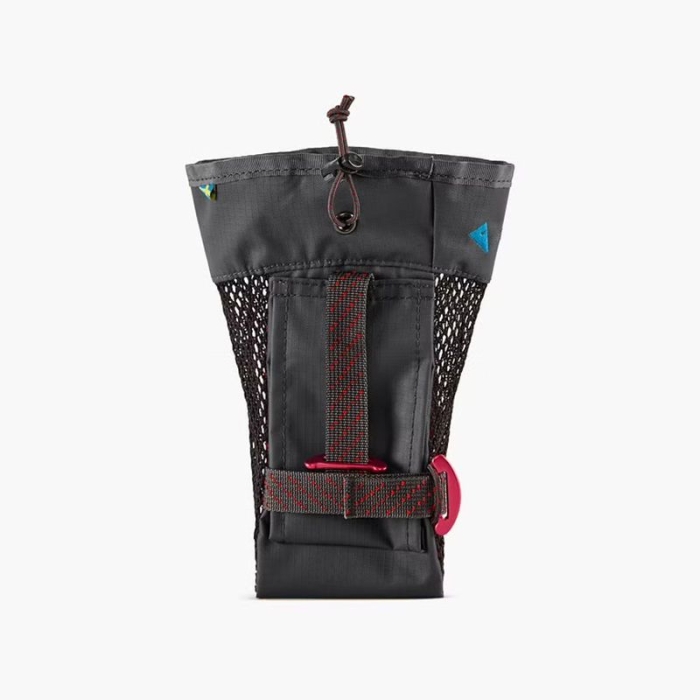 Backpack with clearance bottle holder