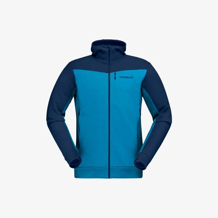 Norrona Mens Falketind Warmwool2 Stretch Zip Hood