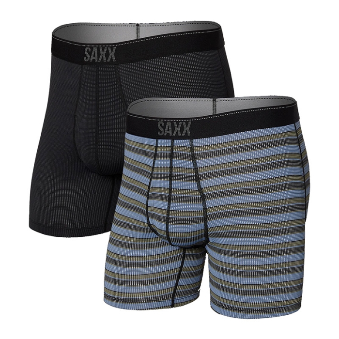 SAXX Mens Quest Boxer Brief Fly 2-pack