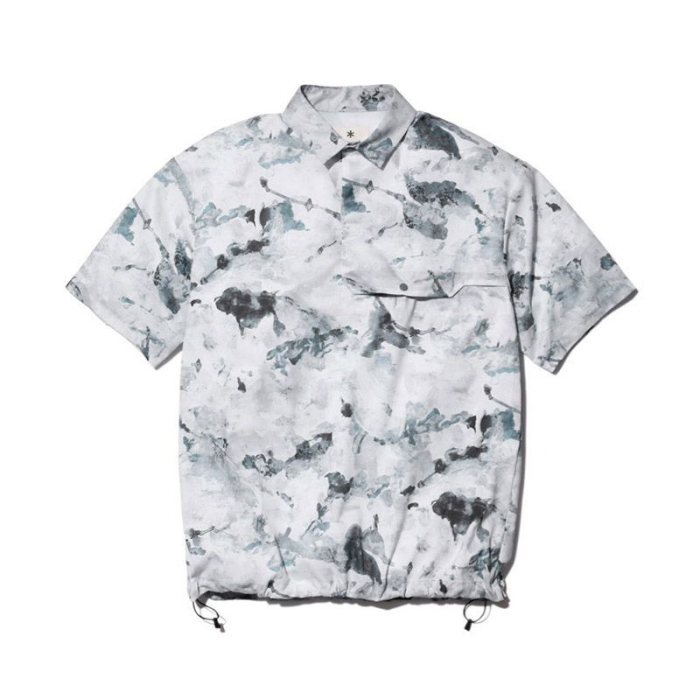Snow Peak Mens Printed Quick Dry Polo Shirt