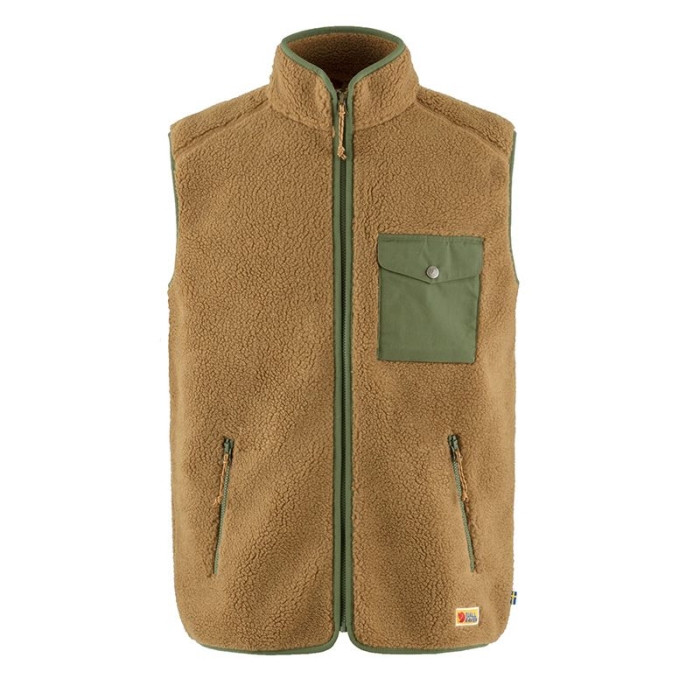 Men's fleece vest cheap with chest pocket