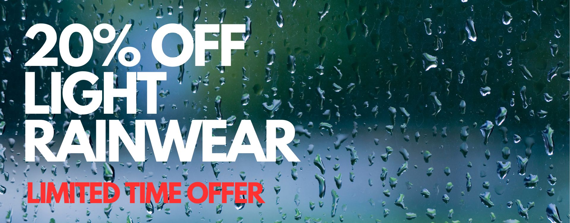 20% off Rainwear at Nordic Outdoor